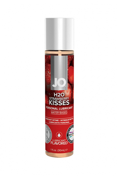Вкусовой лубрикант "Клубника" / JO Flavored Strawberry Kiss