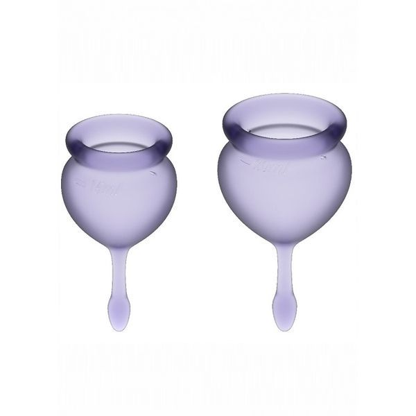 Satisfyer Feel good Menstrual Cup Набор менструальных чаш (Фиолетовый)