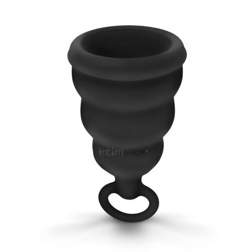 Gvibe Gcup Black силиконовая менструальная чаша с защитой от протечек 10 мл
