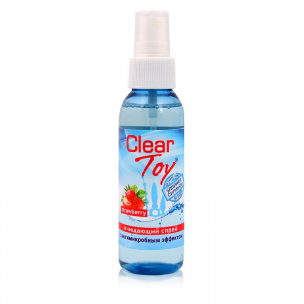 Очищающий спрей CLEAR TOY с антимикробным эффектом, 100 мл (Клубника)