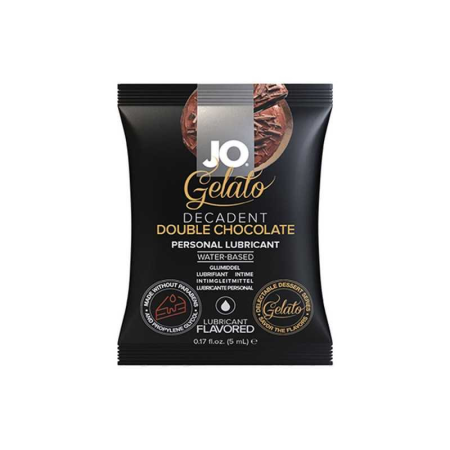 Jo Gelato Decadent Double Chocolate / Вкусовой лубрикант "Яркий вкус двойного шоколада" (5 мл)