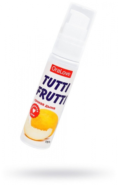 Съедобная гель-смазка TUTTI-FRUTTI для орального секса (Дыня) (30 мл)