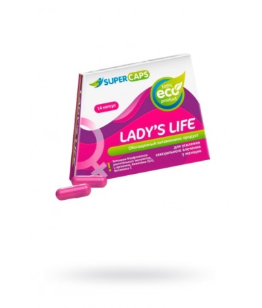 Капсулы LADY'S LIFE возбуждающие для женщин (14 капсул)