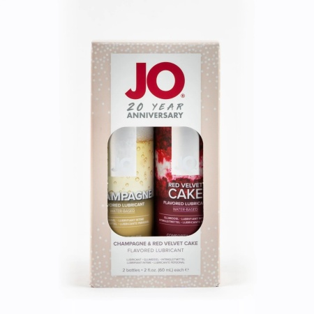 JO Шампанское/Champagne 60ml + Красный бархат/Red Velvet Cake / Набор лубрикантов