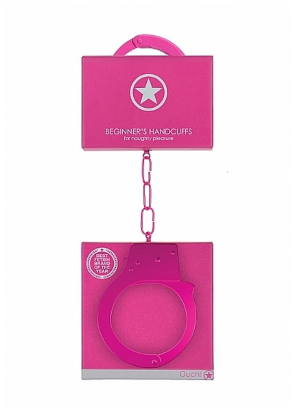Металлические наручники Beginner's Handcuffs (Розовый)
