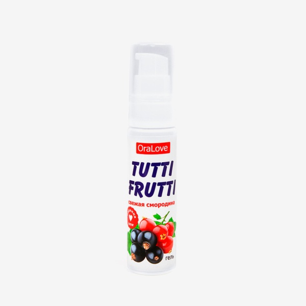 Съедобная гель-смазка TUTTI-FRUTTI для орального секса (смородина) (30 мл)