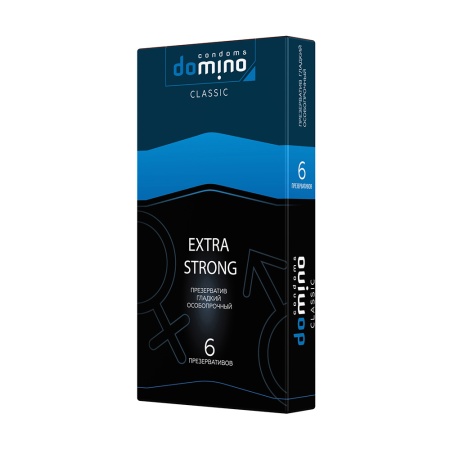 ПРЕЗЕРВАТИВЫ DOMINO CLASSIC EXTRA STRONG 6 штук