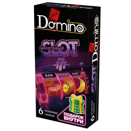 Презервативы DOMINO PREMIUM ФРУКТОВЫЙ SLOT 6шт