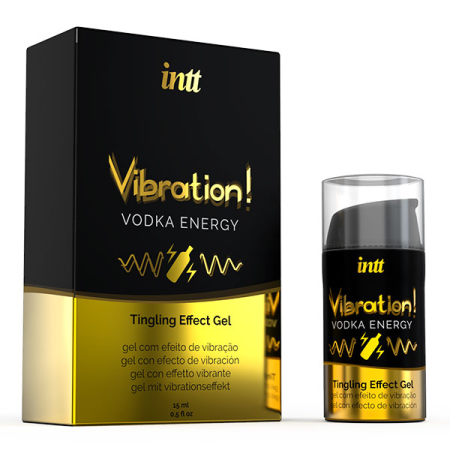 INTT Жидкий интимный гель с эффектом вибрации Vibration! 15 мл. (Vodka)