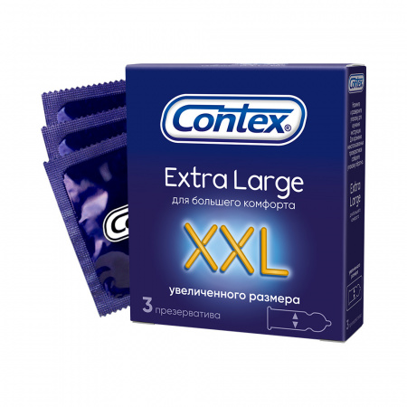Презервативы №3 CONTEX Extra Large (увеличенного размера)