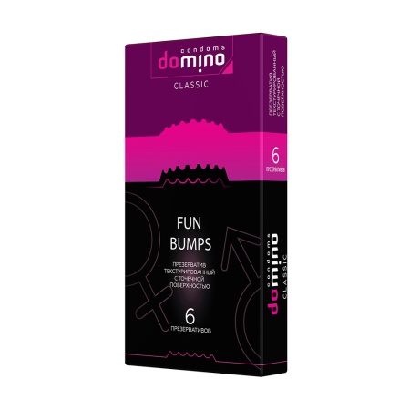 ПРЕЗЕРВАТИВЫ DOMINO CLASSIC FUN BUMPS 6 штук