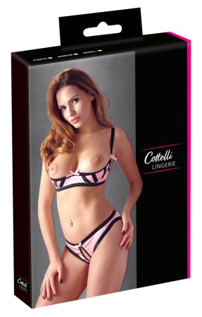 Cottelli Lingerie Комплект розово-черный, 75B/S