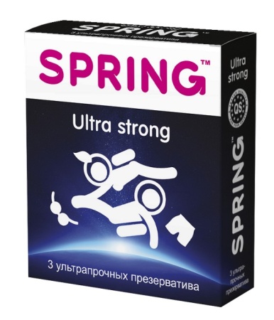 Презервативы SPRING™ Ultra Strong, 3 шт./уп. (ультра-прочные)