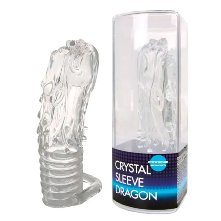 Насадка закрытая CRYSTAL SLEEVE DRAGON в форме дракона