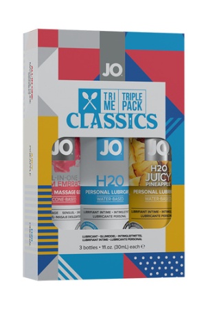 Jo Tri-me Triple Pack - Classics / Подарочный набор лубрикантов