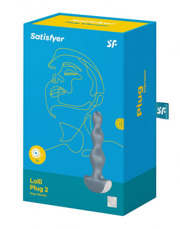 Satisfyer Lolli Plug 2 Анальный вибростимулятор (Серый)