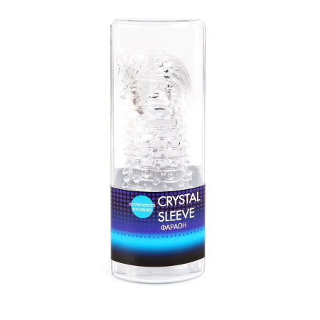 Насадка на член закрытая Crystal Sleeve Фараон