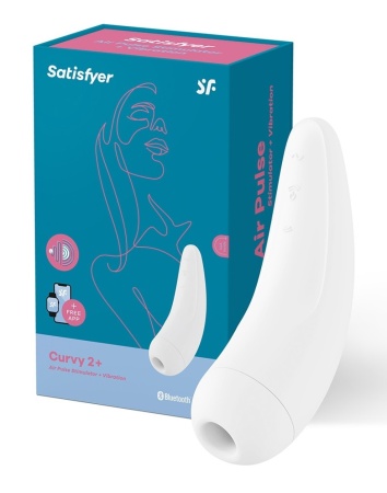 Satisfyer Curvy 2+ Бесконтактный клиторальный стимулятор (Белый)