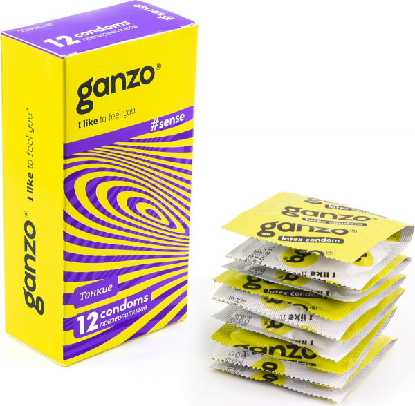 Презервативы «Ganzo» Sense, тонкие