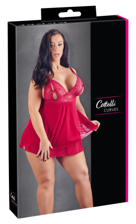 Cottelli Curves BabyDoll Красный, 3XL