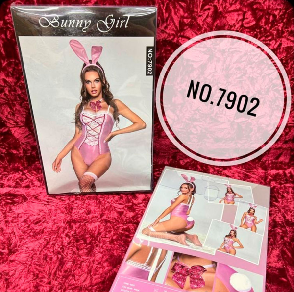 Sexy Lingerie 7902 Комплект женский эротический Розовая Зайка