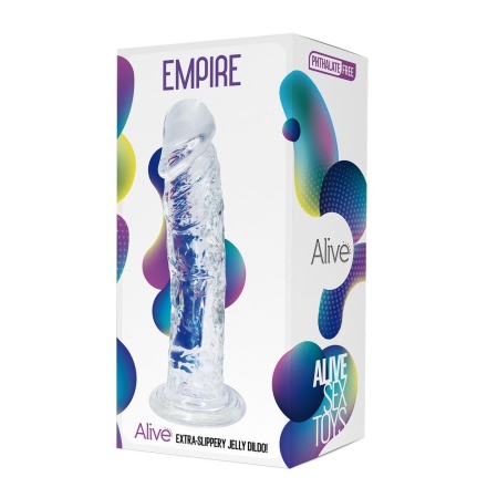 Фаллоимитатор на присоске Empire Jelly Dildo прозрачный