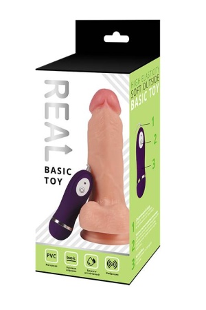 Реалистичный вибратор REAL Basic Toy  15смx4см